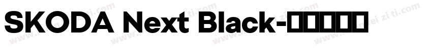 SKODA Next Black字体转换